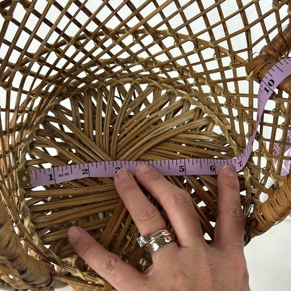 Vintage Mini rattan peacock chair 16” - Picture 4 of 4